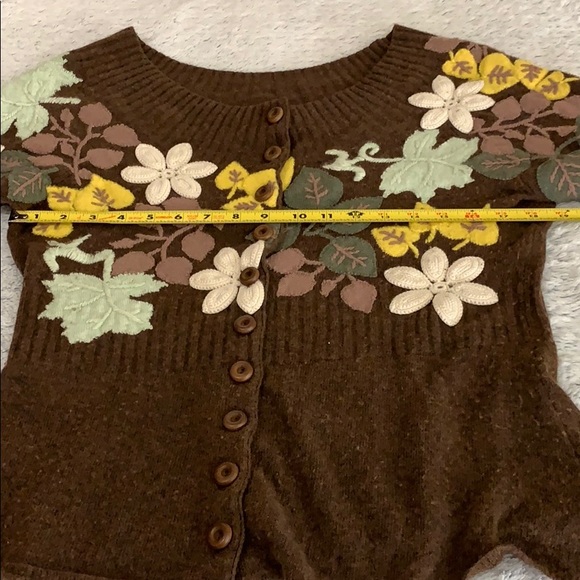 Moth sz XL embroidered cardigan bell sleeve - Picture 9 of 16